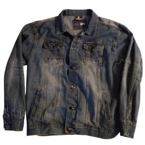 Oversized Blue Denim Jacket 3X/44